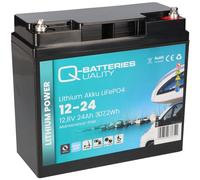Q-Batteries Lithium Akku 12-24 12,8V 24Ah 307,2Wh LiFePO4 Batterie