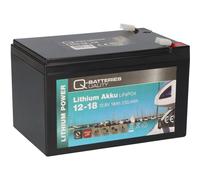 1x Q-Batteries Lithium Akku 12-18 12,8V 18Ah 230,4Wh LiFePO4