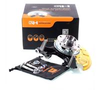 1x Radlagergehäuse Komplett Vorne Links für VW Caddy 9KV, Polo 6N, Bremse 239mm