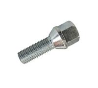 1x Radschraube M14x1,5 38mm Kegelbund 60° Silber für Skoda, Enyaq iV, Enyaq iV 4