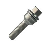 1x Radschraube M14x1.5 40mm Kugelbund 2-teilig R14 Silber für VW, ID. Buzz (EB),