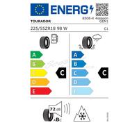 1x Reifen 225/55 R18 Zoll 98W Allwetterreifen Tourador X 4-Season G-1 3PMSF