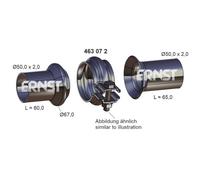 1x Reparatursatz, Abgasrohr ERNST 463072 passend für