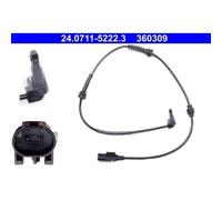 1x Sensor, Raddrehzahl ATE 24.0711-5222.3 passend für FIAT