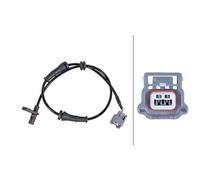 Hella Sensor Raddrehzahl 6PU 358 252-281 Hinterachse 2-polig Kabel 605 mm für Nissan