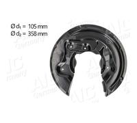 AIC Spritzblech, Bremsscheibe hinten rechts für SKODA VW AUDI VAG 1K0505436Q 3C0615612G 5N0615612D 57850