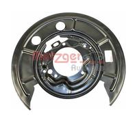 1x Spritzblech, Bremsscheibe METZGER 6115104 passend für CITROËN FIAT PEUGEOT
