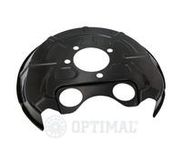 1x Spritzblech, Bremsscheibe OPTIMAL BSP-2004R passend für OPEL