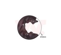 1x Spritzblech, Bremsscheibe VAN WEZEL 0327373 passend für AUDI