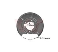 1x Spritzblech, Bremsscheibe VAN WEZEL 0620373 passend für BMW