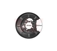 1x Spritzblech, Bremsscheibe VAN WEZEL 3017374 passend für MERCEDES-BENZ