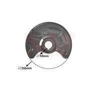 1x Spritzblech, Bremsscheibe VAN WEZEL 3041372 passend für MERCEDES-BENZ