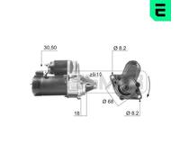 ERA Anlasser Starter 220001A für OPEL ASTRA CORSA T85 T92 S83 KADETT CC S93 T98