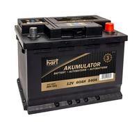 1X Starterbatterie 60Ah 540A 12V 242x175x175 mm- Autobatterie für Ford, OPEL ,VW