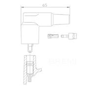 BREMI Stecker, Zündspule für MERCEDES-BENZ PORSCHE 13248