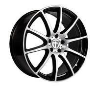 Tomason TN1 Flow black polished 9x20 ET45 - LK5/112 ML66.6 Felge Alu