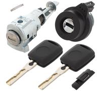 1x Türschloss 1x Zündschloss 2x Schlüssel Gehäuse für Skoda Fabia 6Y Octavia 1U