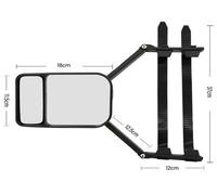 1x Universal Wohnwagenspiegel Caravanspiegel Zusatzspiegel für Wohnwagen PKW Bus