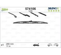 Valeo Silencio 1x Wischerblatt V28 - Vorne - 280 mm