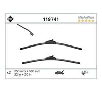 Wischblatt ALTERNATIVE VISIOFLEX SET 119741 ALFA ROMEO 156 vorne | mit Spoiler