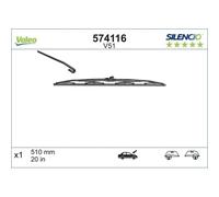 VALEO 574116 - Wischblatt - SILENCIO CONVENTIONAL SINGLE