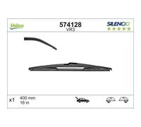 VALEO Silencio Wischer - VR3 - Ganzjährig Beständig, widerstandsfähig, perfekte Passgenauigkeit - Konventionelles Wischblatt 400mm - Hinten - Beinhaltet: 1 Wischblatt - 574128