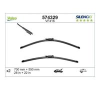 Valeo Silencio Set mit 2 Flachbalkenwischern VF416 - Vorne - 700 mm / 550 mm - Originalersatz - 574329