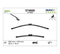 1x Wischblatt VALEO 574668 passend für BMW CITROËN FORD MERCEDES-BENZ PEUGEOT