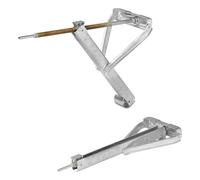 ProPlus 1 x Wohnwagen Stütze 1000Kg 605x280mm H470mm Kurbelstütze + Stützplatte Anhänger