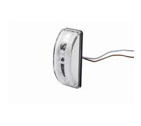 HELLA 2BM 008 771-001 Zusatzblinkleuchte - LED - 12V - Anbau/geklebt - Lichtscheibenfarbe: glasklar - LED-Lichtfarbe: gelb - Kabel: 800mm - Stecker: offene Kabelenden - seitlicher Einbau - Menge: 1