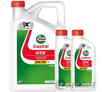 1x5+2x1L CASTROL GTX 5W30 C4 ÖL passend für MB 226.51 RENAULT RN 0720 ACEA C4