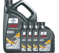 1x5+4x1L FUCHS TITAN SUPERSYN FE 0W30 passend für ACEA A5/B5 VOLVO VCC 95200377