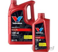 1x5L+1x1L VALVOLINE MAXLIFE 10W-40 MOTORÖL passend für MB 229.3 VW 502.00/505.00