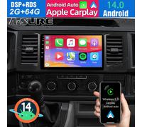 2+32G Android 14 Autoradio Carplay FM GPS Navi für VW T6 Transporter Multivan VI