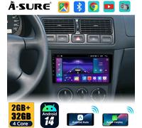 2+32G Android 14 Autoradio Wireless Carplay Bluetooth Navi für VW Bora Golf 4 1J