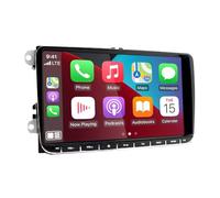2+32G Autoradio Navi für VW Transporter T5/T6 Caravelle Kombi, 9 Zoll Touchscreen Auto Player Radio GPS Navigation Head Unit mit Carplay Android Auto FM RDS SWC WLAN Bluetooth 4-LED-Rückfahrkamera