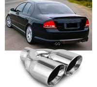 2.5" Auspuffblende Endrohrblende Edelstahl Doppelrohr Für Ford Mondeo ab 2007