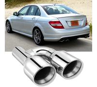 2.5" Doppel-Auspuff Auspuffblenden für Mercedes Benz S Kl. W220 W221 SLK R171