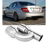 2.5" Doppelrohr Auspuffblende für Mercedes Benz C Klasse W202 W203 W204 A W168
