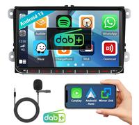2+64G Android 13 Carplay GPS Navi Autoradio Mit DAB+ Für VW Seat GOLF Passat B6