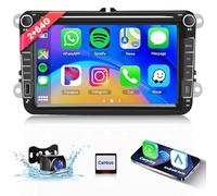 【2+64G】 Hodozzy Carplay Autoadio für VW Passat Golf Seat Altea Skoda Octavia mit USB/Type-c/Navi/WiFi, 7 Zoll VW Autoradio Bluetooth mit Android Auto/EQ/Mirror Link/FM/RDS/SWC/USB+Rückfahrkamera