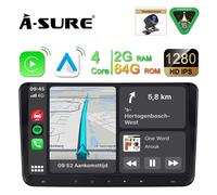 2+64GB Android 15 Autoradio DAB+ Kam Für VW Golf 5 6 Touran Tiguan Passat POLO