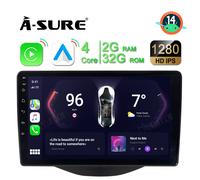 2+64GB Autoradio Carplay GPS RDS BT für Toyota Aygo II Citroen C1 Peugeot 108 FM