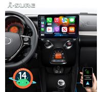 2+64GB Autoradio Carplay GPS RDS NAVI für Toyota Aygo II Citroen C1 Peugeot 108