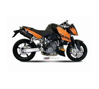 2 Auspuff exhausts MIVV Suono Schwarz Edelstahl Ktm 990 Superduke 2005 > 2011