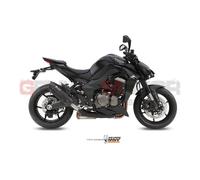 2 Auspuff Kat MIVV Suono Schwarz Edelstahl fur Kawasaki Z 1000 2014 > 2020