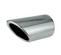 L&P A296 2 Auspuffblenden Auspuffblende Chrom Edelstahl spiegel poliert kompatibel mit A4 B8 A5 8T Plug&Play Endrohrblenden Endrohrblende Auspuff Blende für 80mm Endrohre