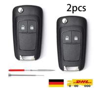 2 Auto Ersatz Klappschlüssel Gehäuse für Opel Astra J Corsa E Meriva B Insignia