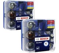 2 BOSCH PKW H7 MAXIBOX AUTO BIRNEN-SATZ 12V LAMPENSET SICHERUNGEN BREMSLICHT KZF