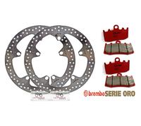 2 Bremsscheiben Brembo+Beläge Vorne BMW K 1200 S 2008 2009 2010 2011